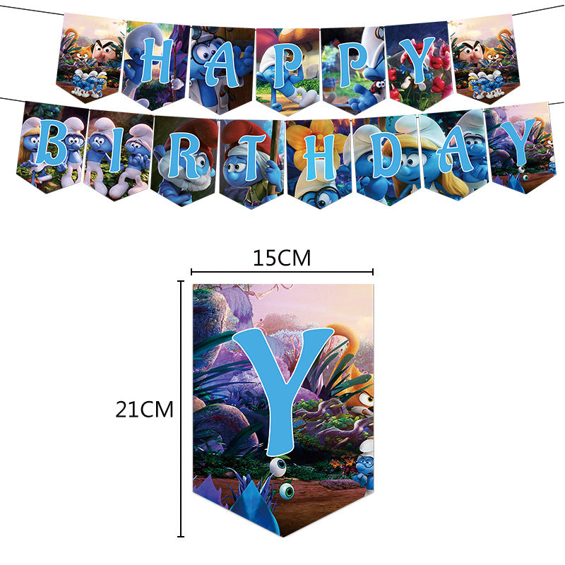 The Smurfs Birthday Decorations.