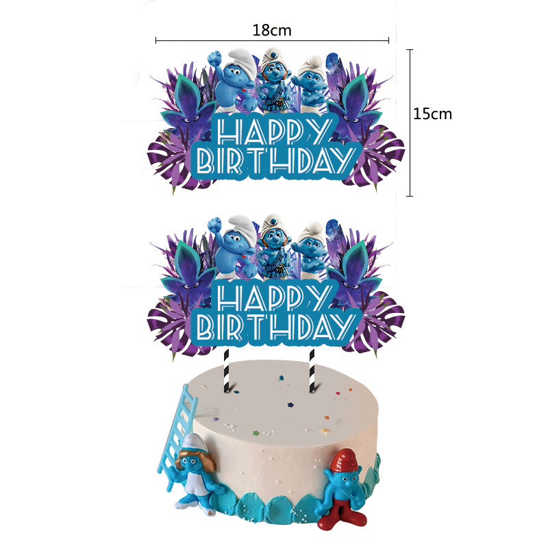 The Smurfs Birthday Decorations.