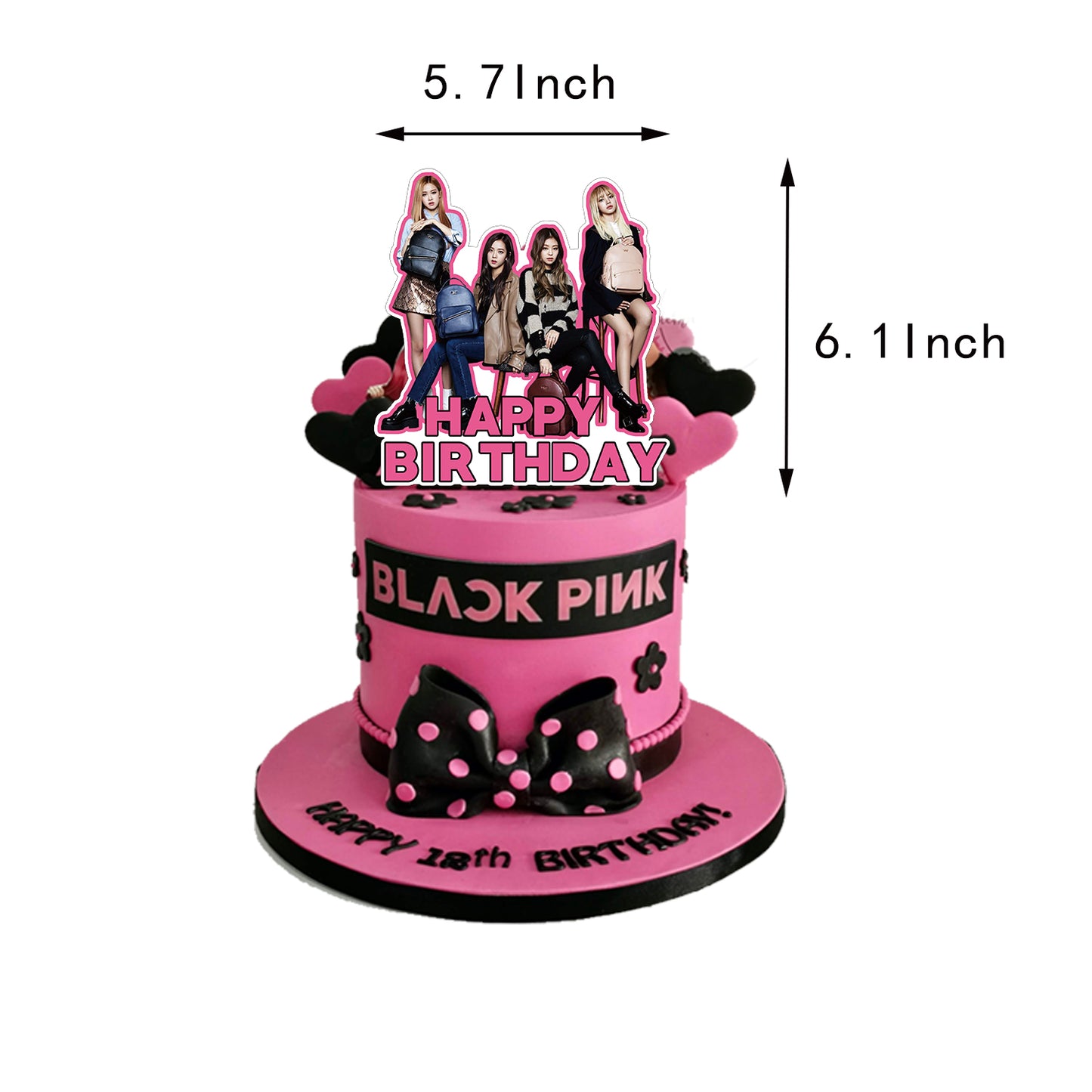 Black Pink Birthday Party Decorations