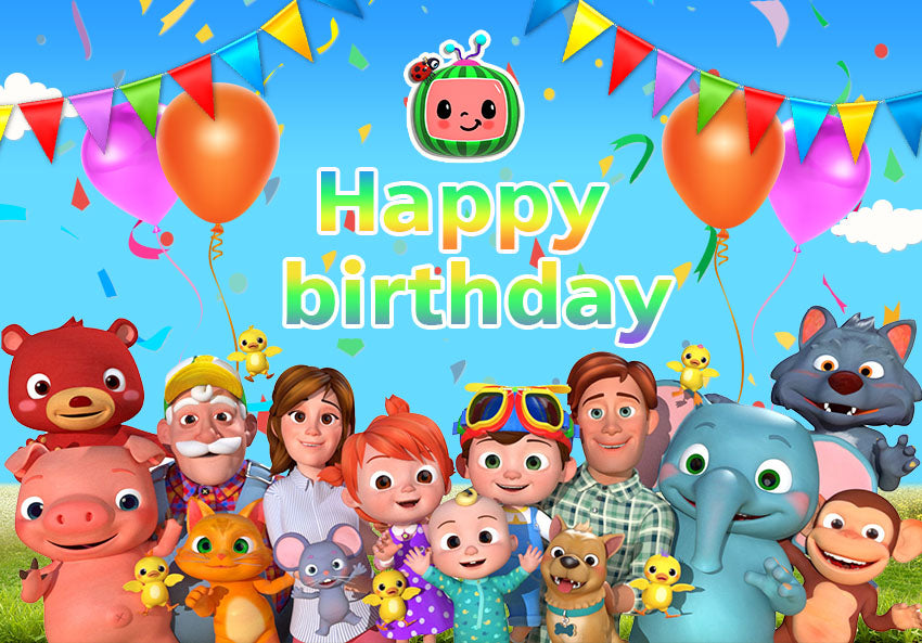 CocoMelon Birthday Party Supplies.