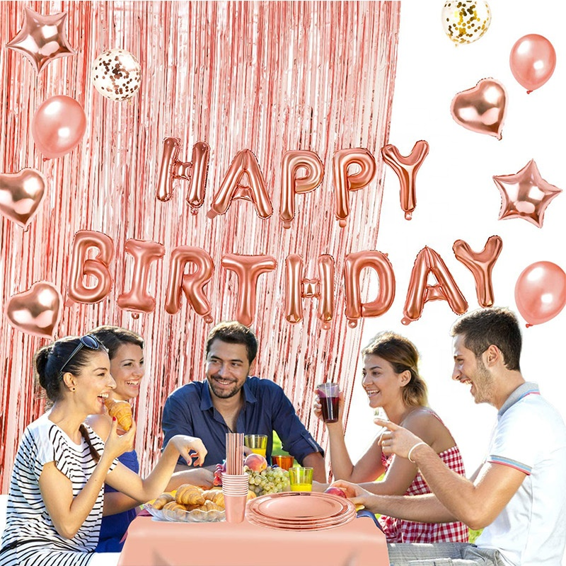 Rose Gold Party Supplies.