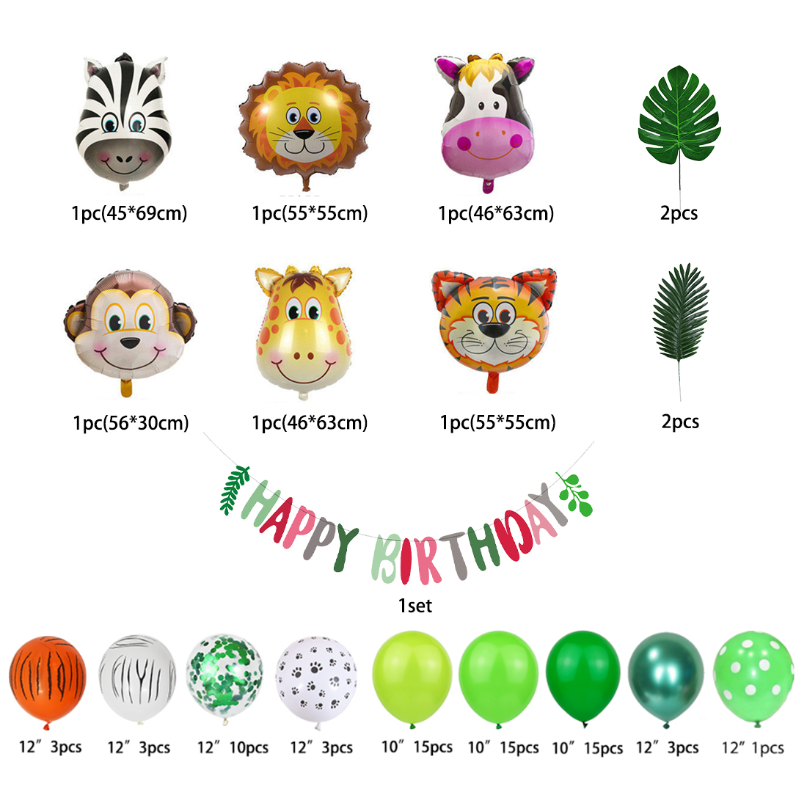 Jungle & Safari Animals Theme Decorations.