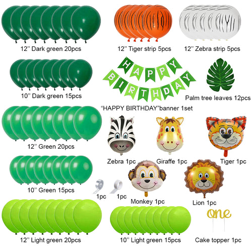 Jungle & Safari Animals Birthday Party Decorations.