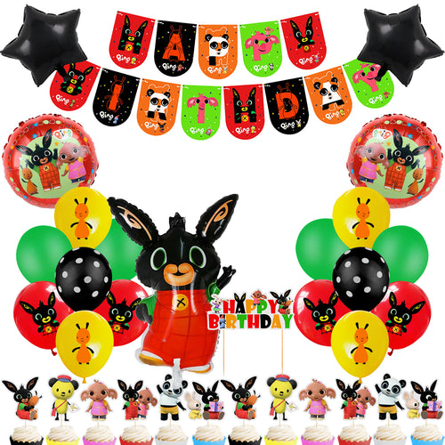 Bing Bunny Birthday Party Decorations, Party Corner provides Bing Bunny Birthday Party Decorations in UAE, Saudia, Qatar, Bahrain, and Oman. Get birthday party balloons, and much more. Order now!, Party Supply Kits, Party Corner