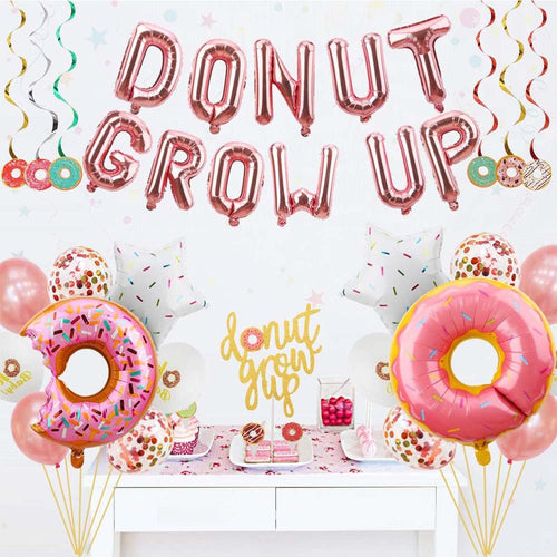 Donut (Candy Land) Birthday Party Decorations, Party Corner provides Donut (candy land) birthday party decorations in UAE, Saudia, Qatar, Bahrain, and Oman. Get birthday party balloons, and much more. Order now!, Party Supply Kits, Party Corner