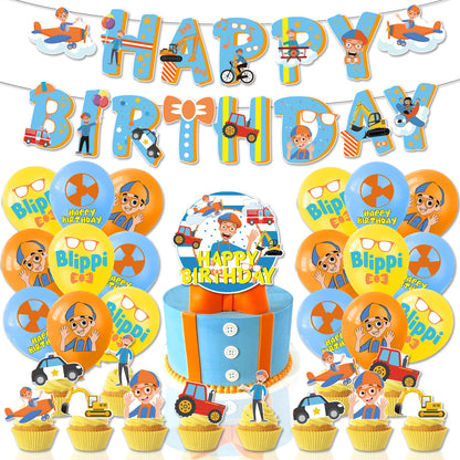 Blippi Birthday Theme & Party Decorations - Party Corner - BM Trading