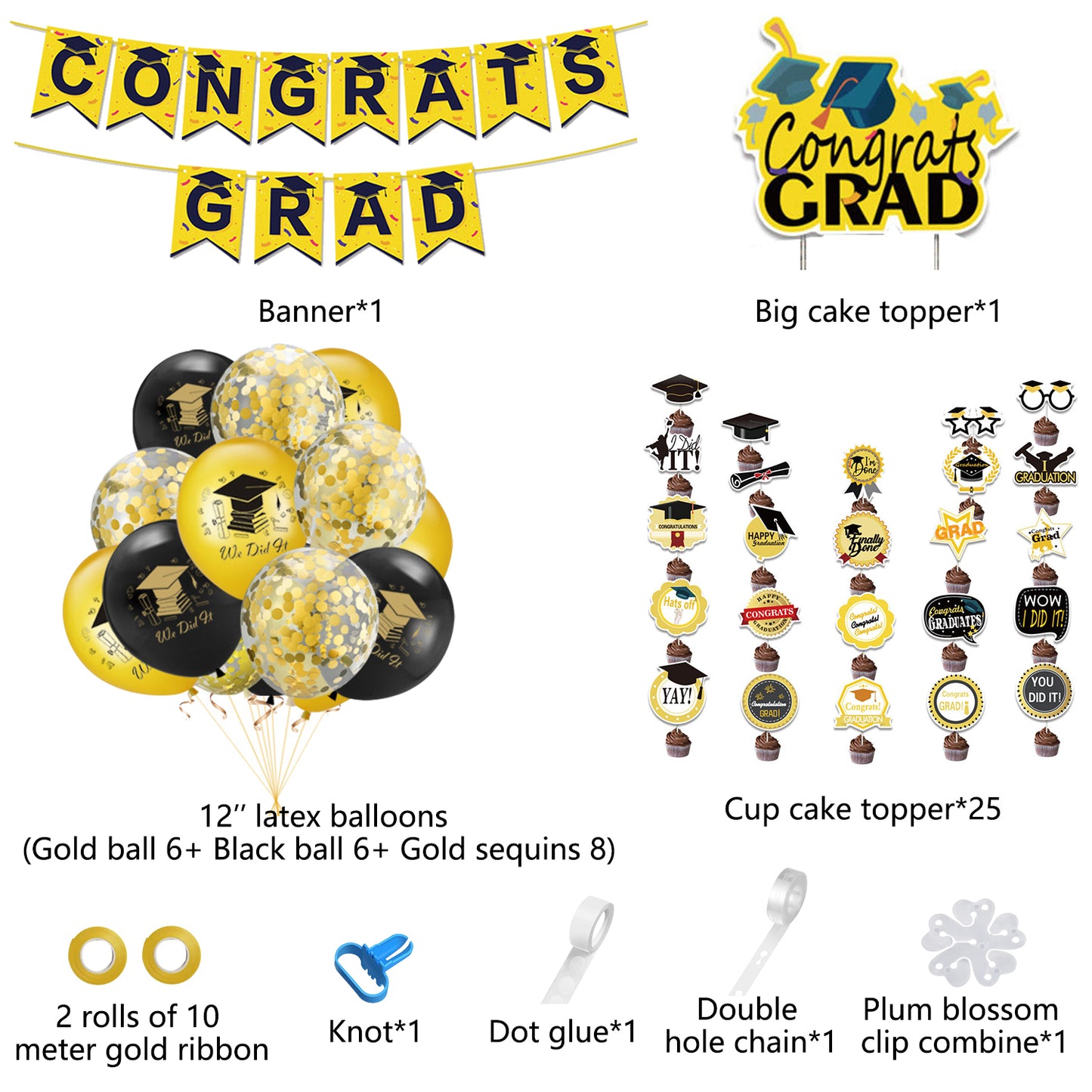 Graduation Party Decorations 3 - Party Corner - BM Trading