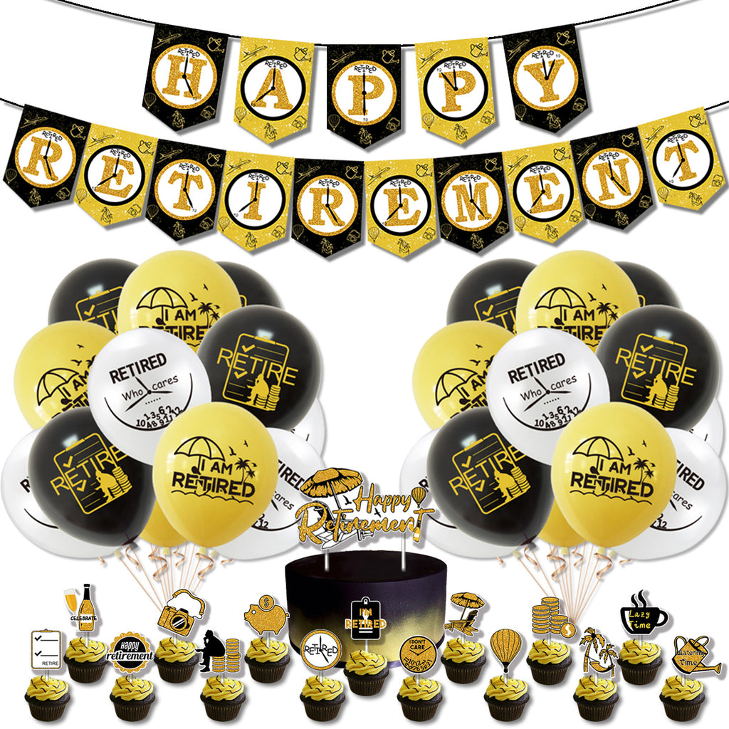 Retirement Party Decorations, Buy Retirement party decorations from Party Corner in UAE, Saudia, Qatar, Bahrain, and Oman. Get birthday party balloons, and much more. Order now!, Party Supply Kits, Party Corner