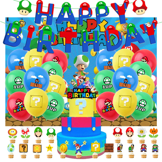 Super Mario Birthday Party Decorations - Party Corner - BM Trading