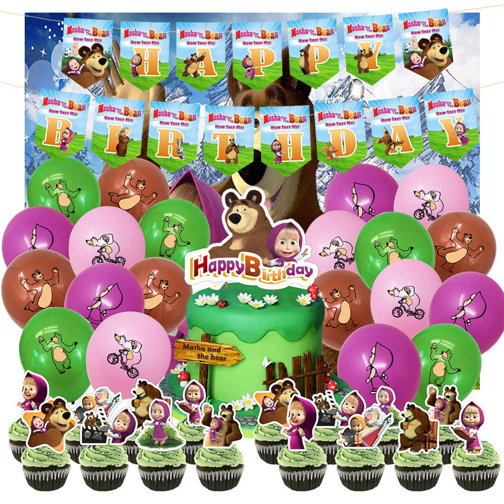 121Pcs Anime Birthday Party Supplies Birthday Decorations Includes Banners  Headband Tablecloth Necklace Hanging Swirls Balloons Cake Topper  Cupcake Topper Stickers Theme Party Favours for Boys by Norforky  Shop  Online for Arts