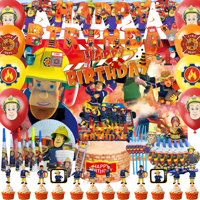 Firefighter Sam Birthday Party Supplies - Party Corner - BM Trading