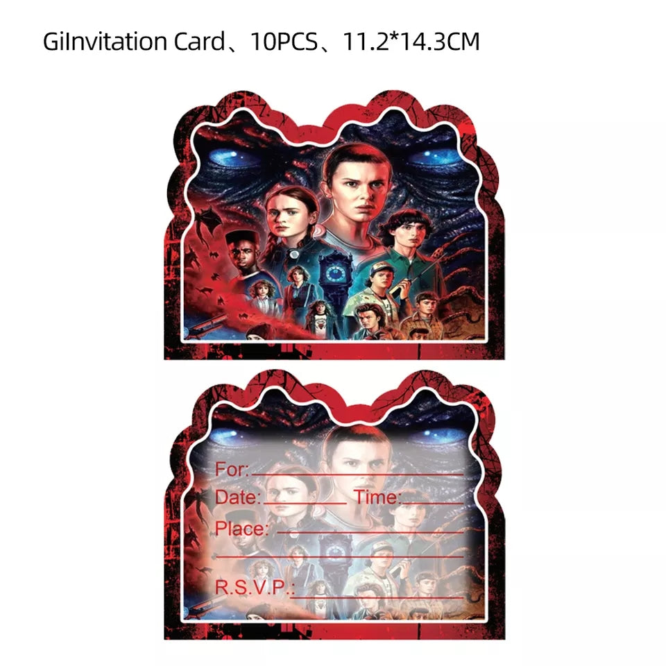 Stranger Things Birthday Party Supplies, Buy stranger things birthday party supplies from Party Corner in UAE, Saudia, Qatar, Bahrain, and Oman. Get birthday party balloons, and much more. Order now!, Party Supply Kits, Party Corner