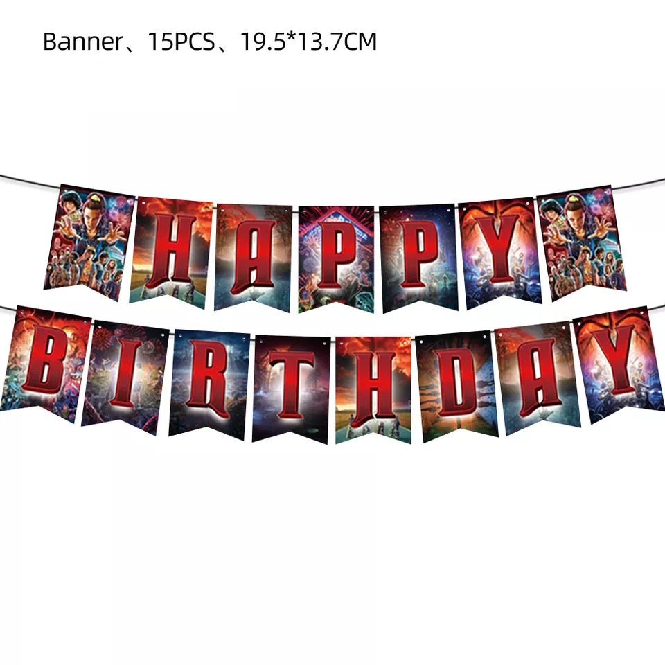 Stranger Things Birthday Party Supplies, Buy stranger things birthday party supplies from Party Corner in UAE, Saudia, Qatar, Bahrain, and Oman. Get birthday party balloons, and much more. Order now!, Party Supply Kits, Party Corner