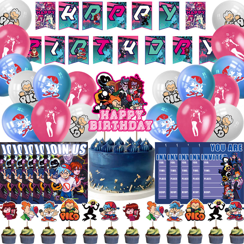 Friday Night Funkin Party Decorations, Party Corner provides Friday night funkin party decorations in UAE, Saudia, Qatar, Bahrain, and Oman. Get birthday party balloons, and much more. Order now!, Party Supply Kits, Party Corner