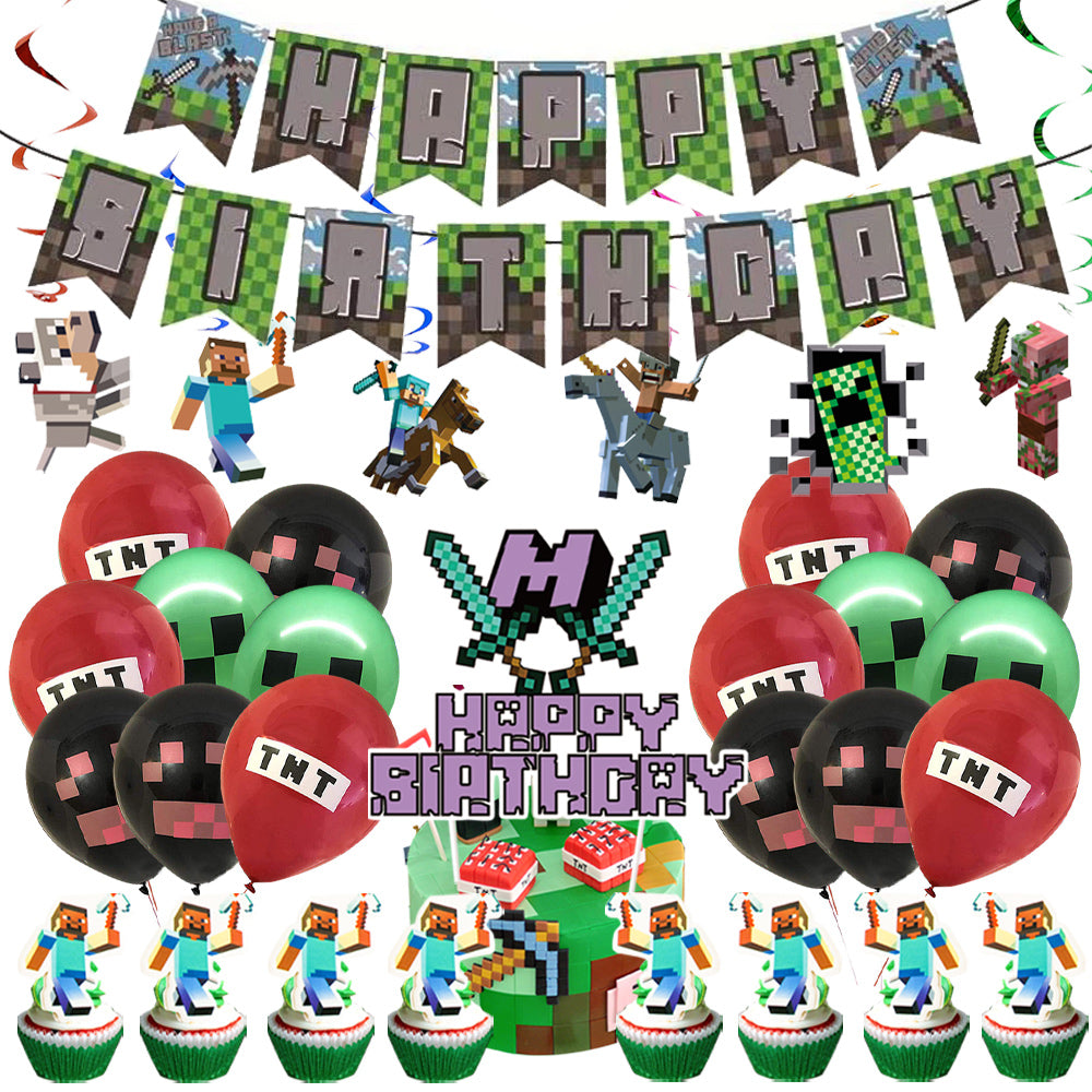 Minecraft Pixel Style Gamer 2 - Party Corner - BM Trading