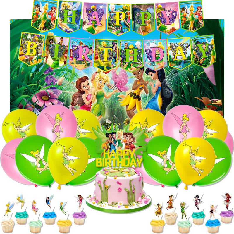 Tinker Bell Birthday Decorations, Buy Tinker Bell Birthday Decorations from Party Corner in UAE, Saudia, Qatar, Bahrain, and Oman. Get birthday party balloons, and much more. Order now!, Party Supply Kits, Party Corner