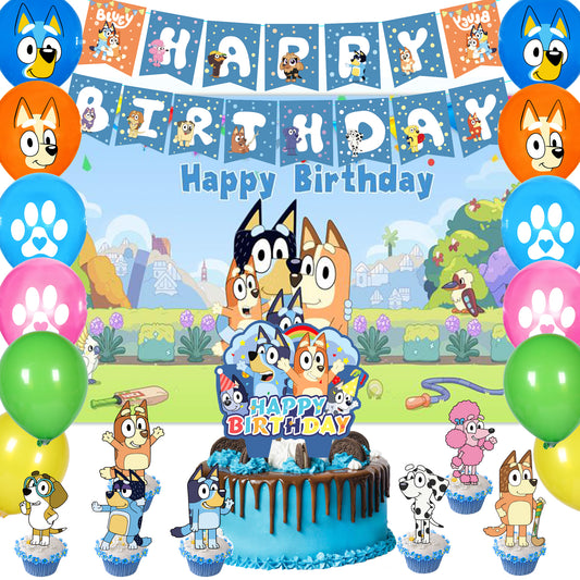 Bluey Birthday Party Decorations - Party Corner - BM Trading