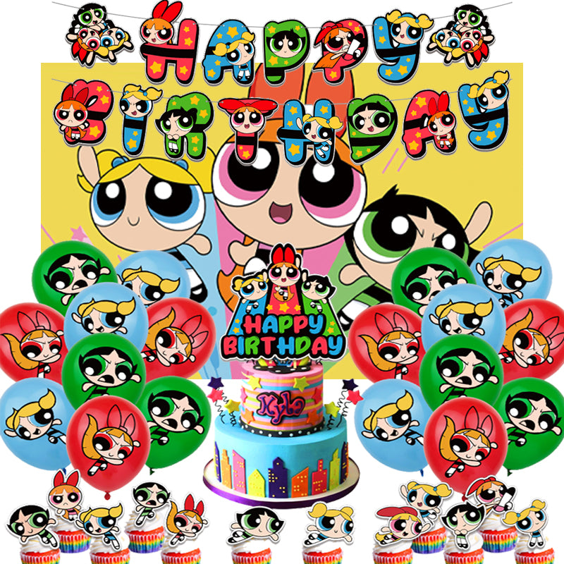 The Powerpuff Girls Birthday Party Decorations - Party Corner - BM Trading