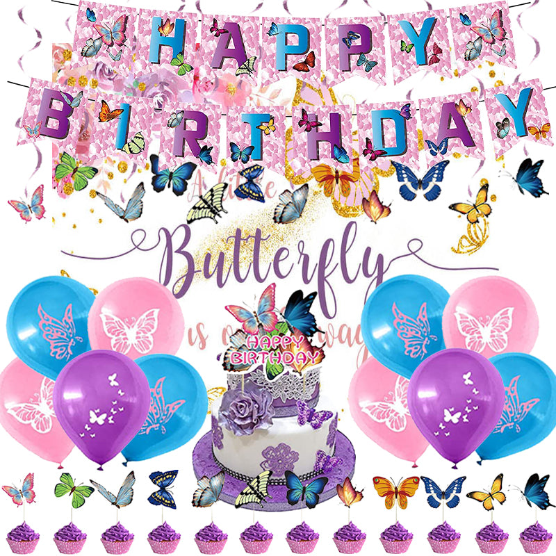 Spring Tea Butterflies Party Decorations - Party Corner - BM Trading