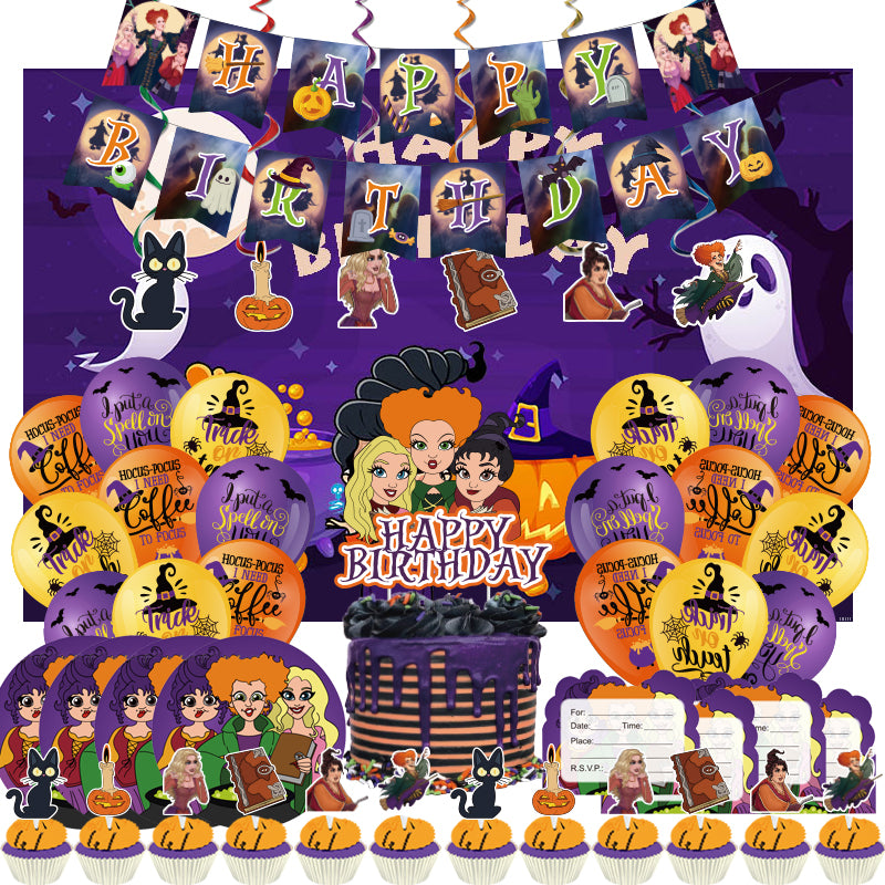 Hocus Pocus Birthday Party Decorations - Party Corner - BM Trading