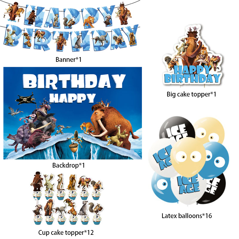 Ice Age Birthday Party Decorations - Party Corner - BM Trading