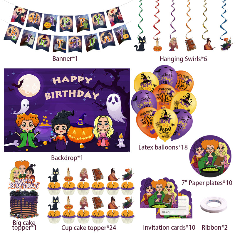 Hocus Pocus Birthday Party Decorations - Party Corner - BM Trading
