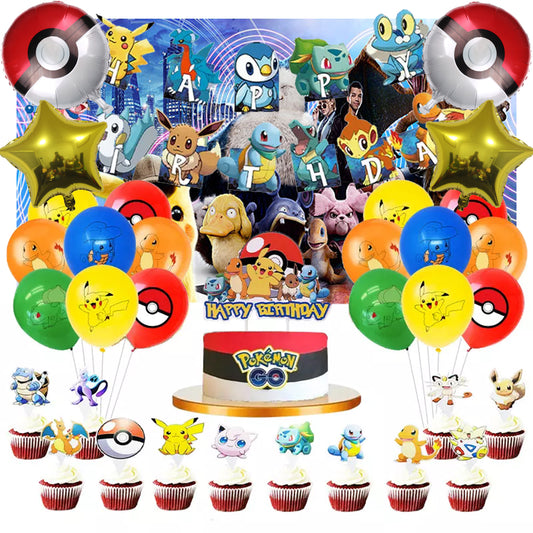Pikachu Birthday Decoration - Pokémon's (New Design) - Party Corner - BM Trading
