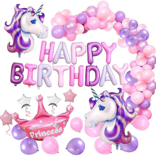Unicorn Birthday Theme Party Balloon and Ribbons Decoration, Book online Unicorn birthday theme decorations from Party Corner in UAE, Saudia, Qatar, Bahrain, and Oman. We also offer Ribbons, a unicorn birthday theme., Party Supply Kits, Party Corner