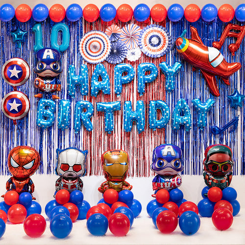 Superhero Birthday Theme, Party Corner provides Superhero birthday theme in UAE, Saudia, Qatar, Bahrain, and Oman. Get birthday party balloons, and much more. Order now!, Party Supply Kits, Party Corner