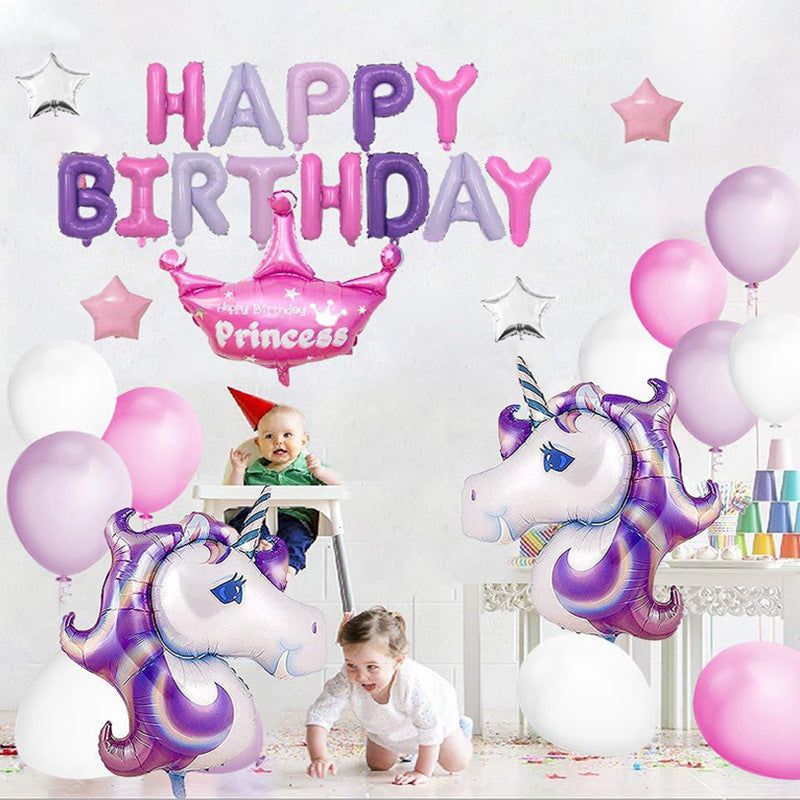 Unicorn Balloon and Arch Kit (Pastel Rainbow) - Party Corner - BM Trading