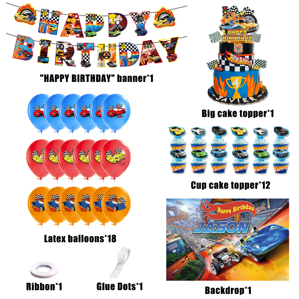 Hot Wheels - Monster Trucks Birthday Decorations - Party Corner - BM Trading
