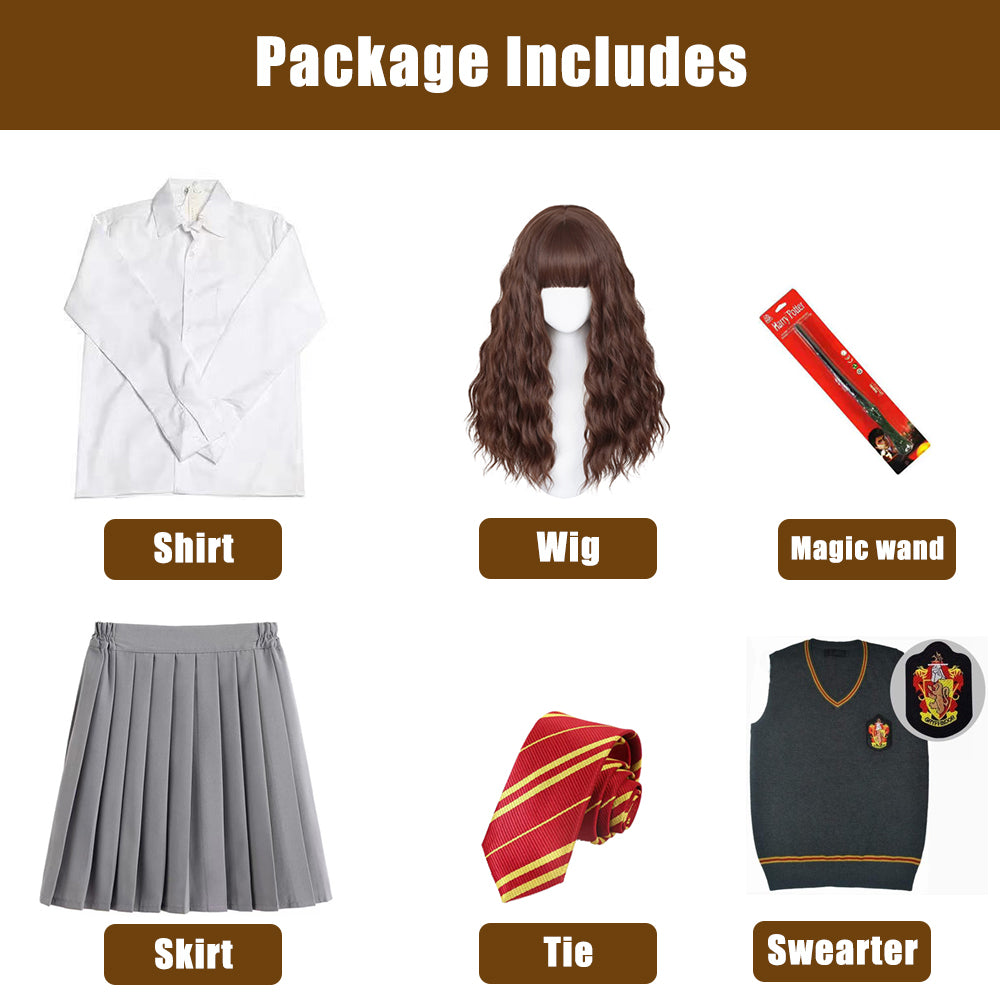 Hermione Granger (Harry Potter) Costume with Accessories - Party Corner - BM Trading