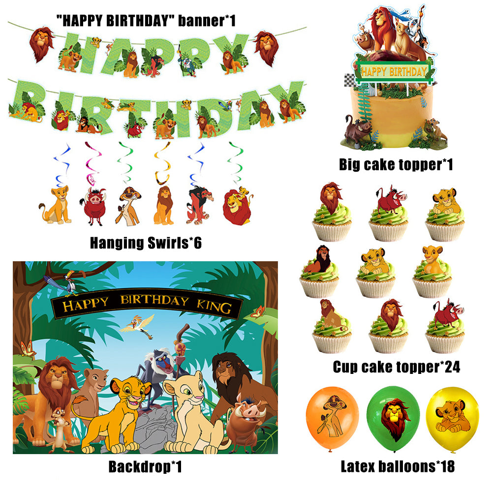 The Lion King Birthday Decorations & Supplies - Party Corner - BM Trading
