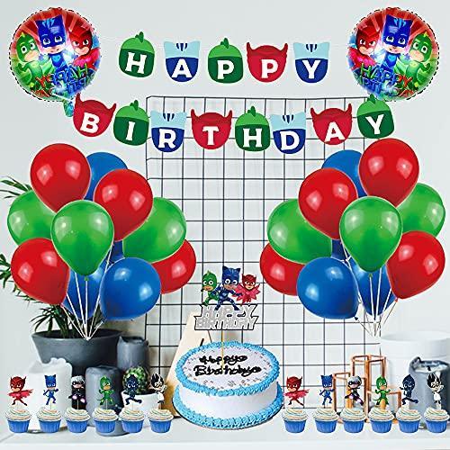 PJ Masks Superheroes Birthday Decorations, Party Corner provides Pj masks superheroes birthday decorations in UAE, Saudia, Qatar, Bahrain, and Oman. Get birthday party balloons, and much more. Order now!, Party Supply Kits, Party Corner