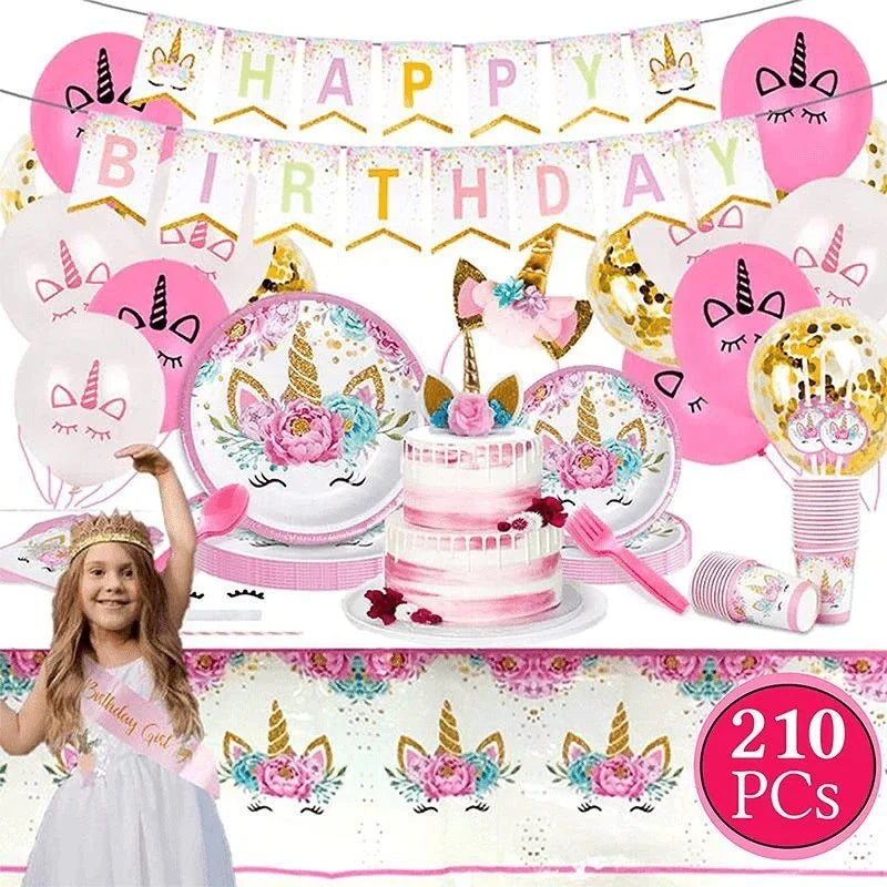 Unicorn 2, BM Trading is providing all party items and a complete party boxes for your love ones. Get Unicorn 2 party balloons, cake toppers and much more., Party Supply Kits, Party Corner
