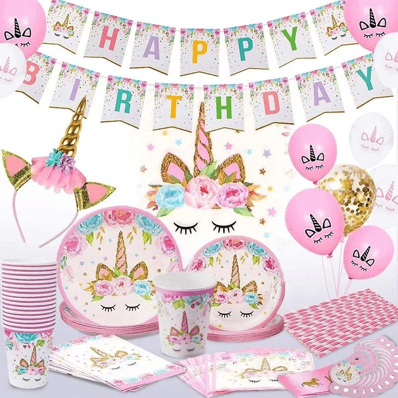 Unicorn 1, BM Trading is providing all party items and a complete party boxes for your love ones. Get Unicorn 1 party balloons, cake toppers and much more., Party Supply Kits, Party Corner